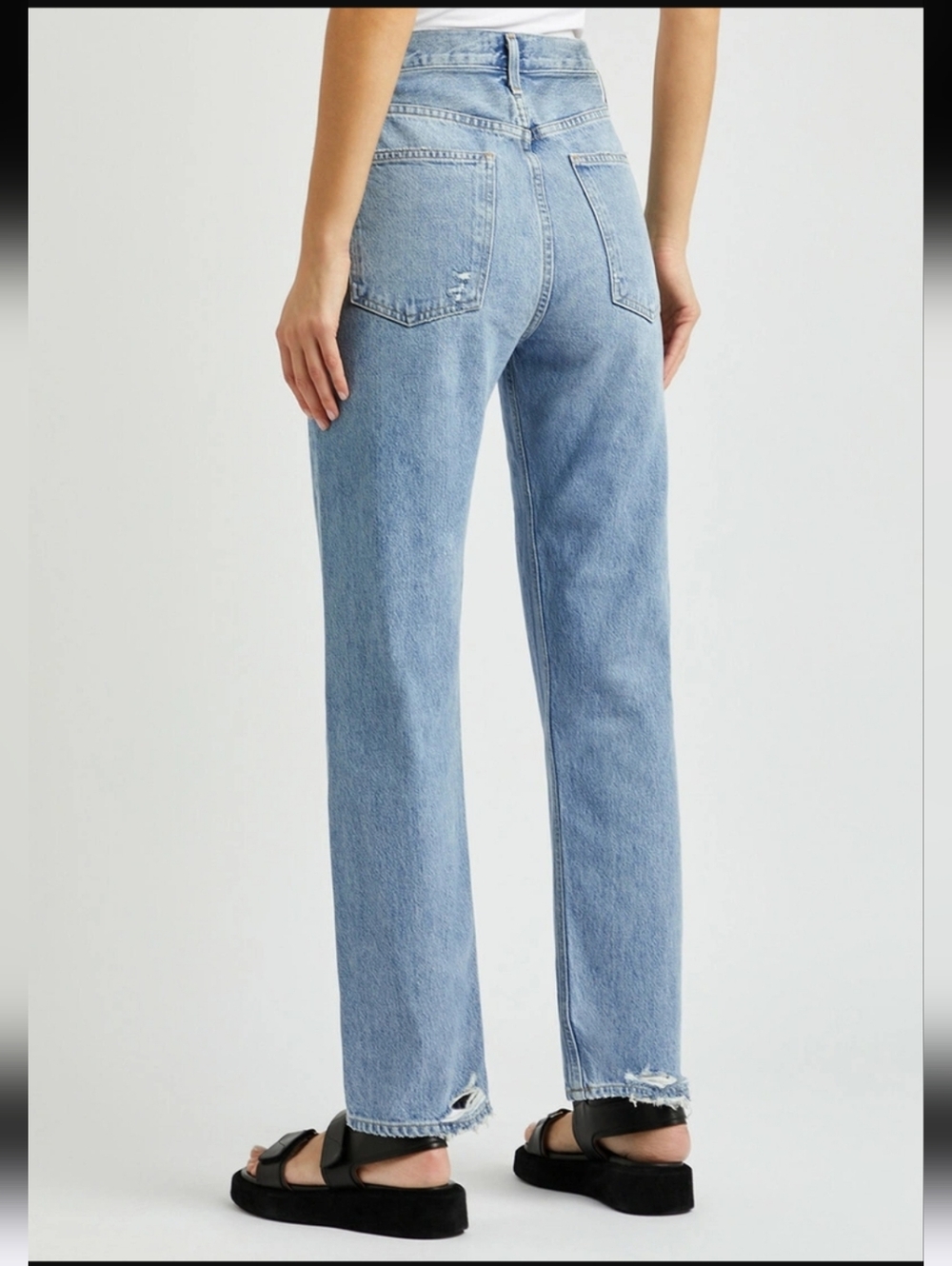 Agolde 90's Mid Rise Straight Jeans In Vault - Picture 2 of 16